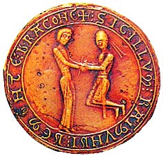 sceau de Robert de Mondragon - XIIème siècle