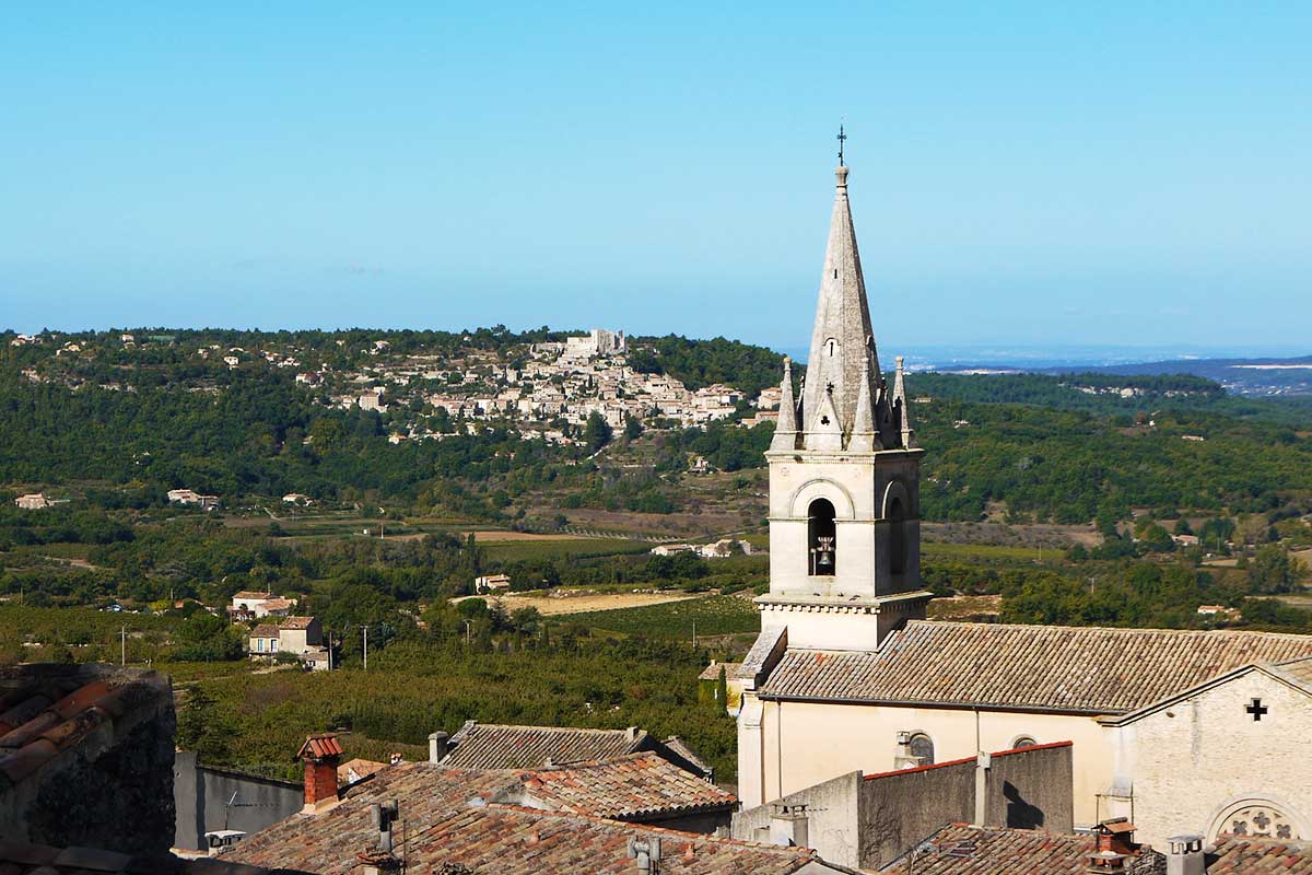 View over Lacoste from Bonnieux