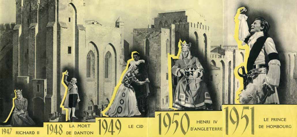 Dépliant Festival Avignon 1952